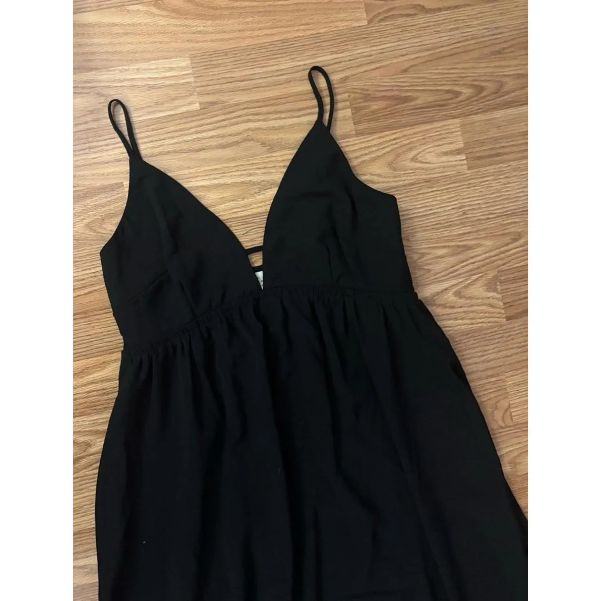 A New Day Maxi A-Line Black Dress Size Medium - Image 4