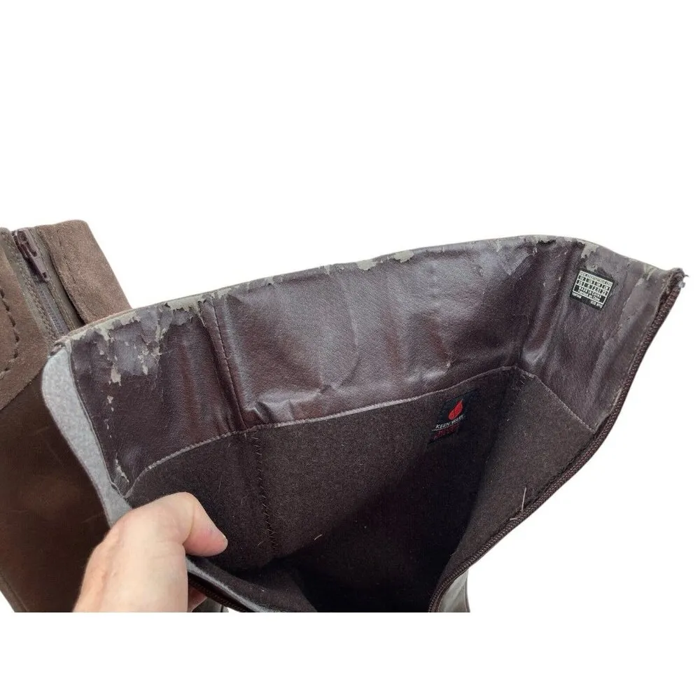 Keen Laken Boots Brown Leather Tall Equestrian Riding Ranchwear Waterproof EU 35 - Image 11