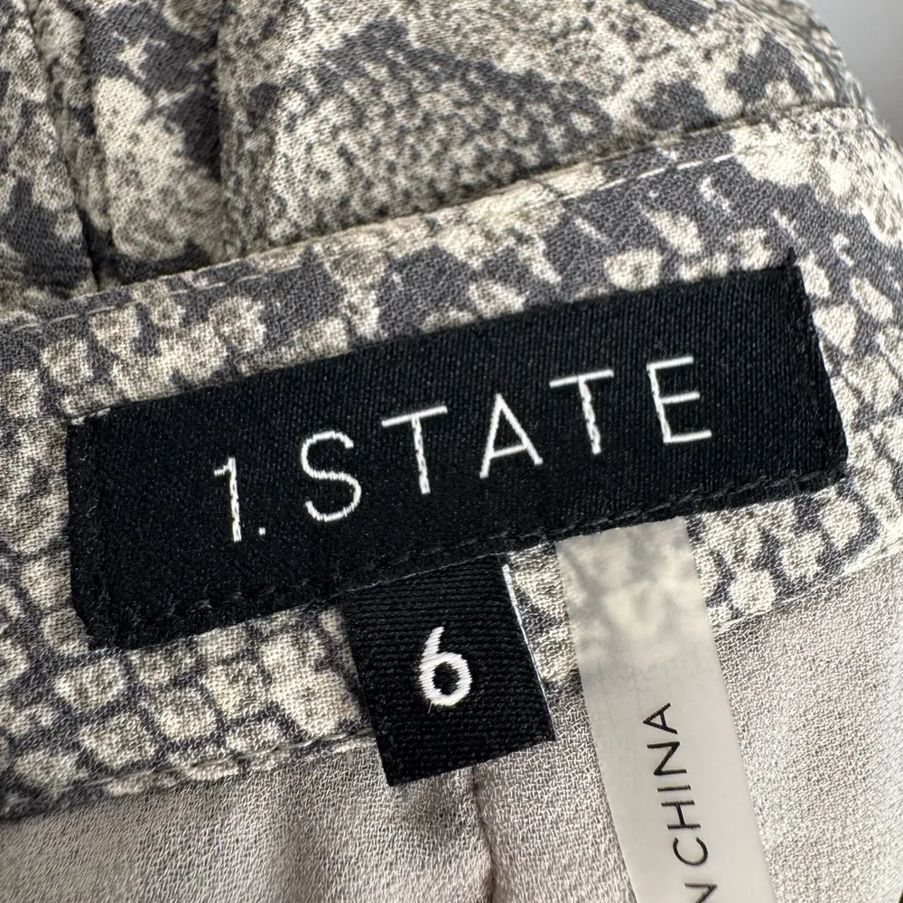 1.State Snake Print Pleated Midi Skirt - Image 6