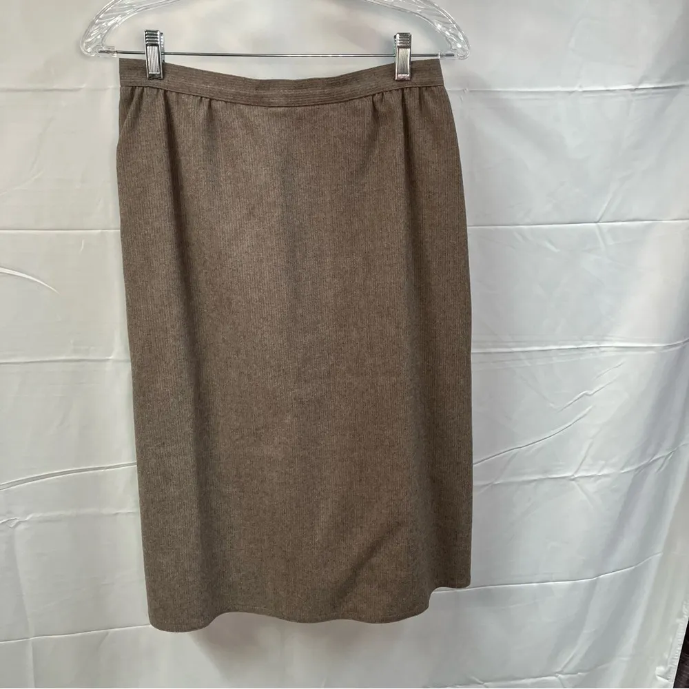 Vintage Harve Bernard Wool Midi Skirt Womens 10 Career Secretary Grannycore 80’s - Image 2
