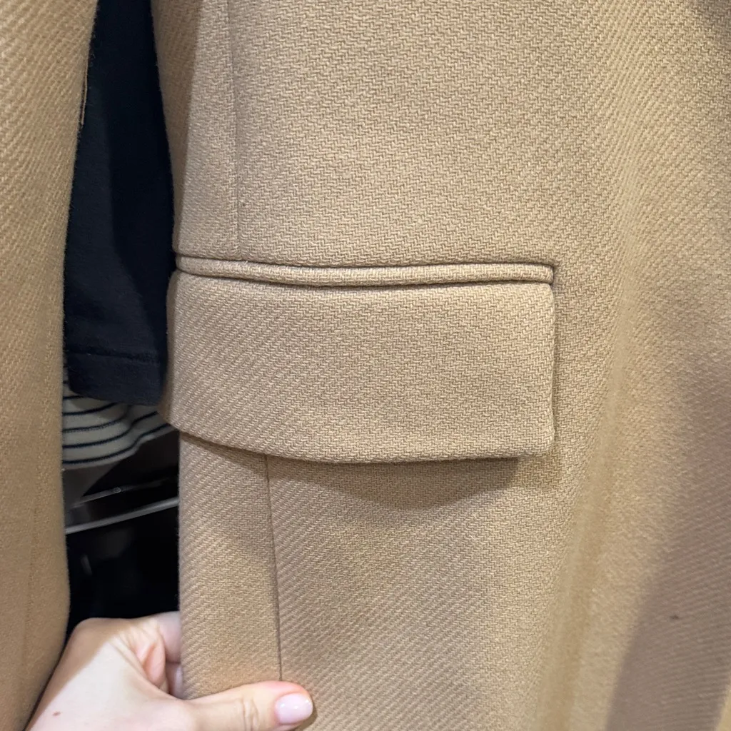 ZARA  Women's Camel Blazer mid length trench - Image 5