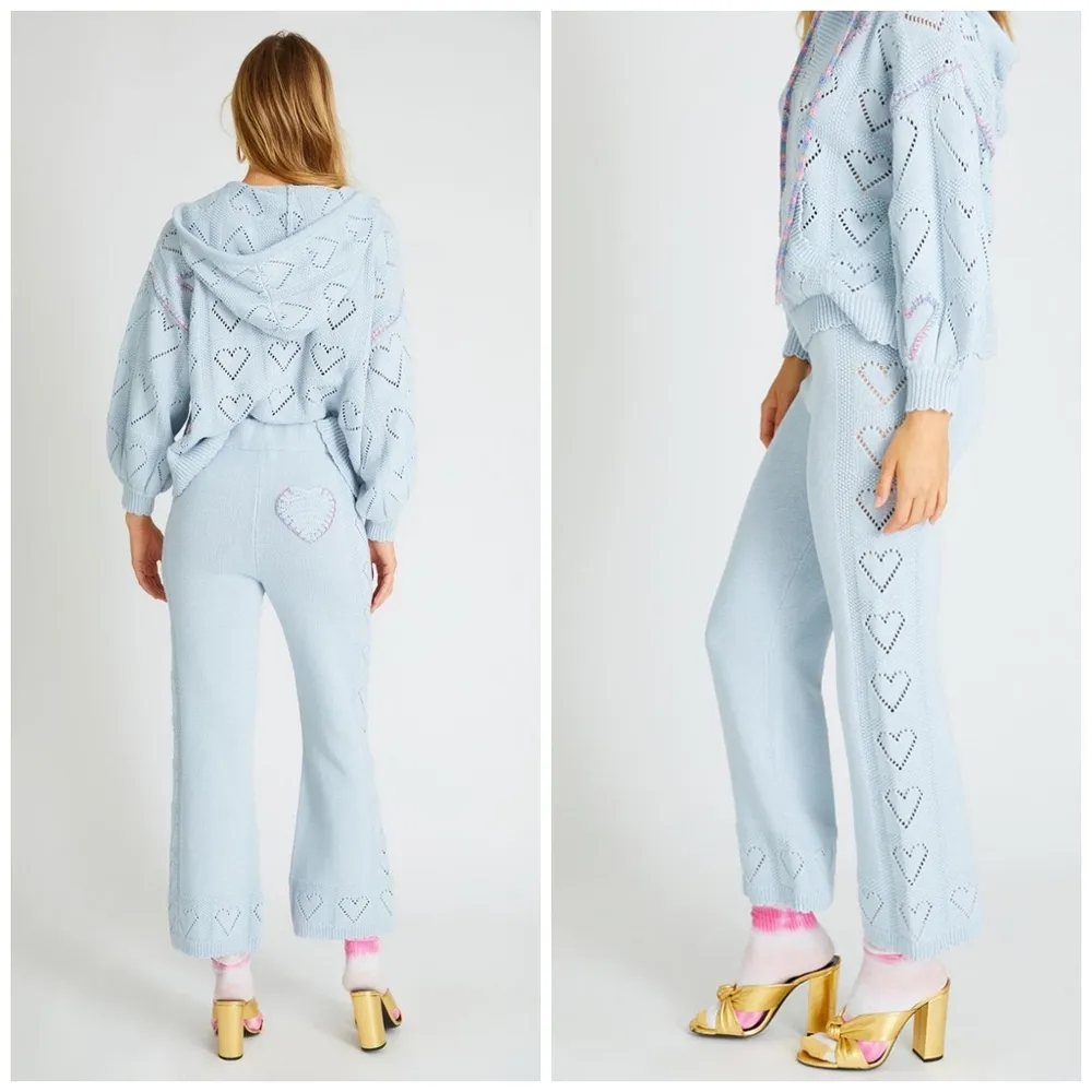 LoveShackFancy Toro Pant in Morning Coast Blue - Image 3