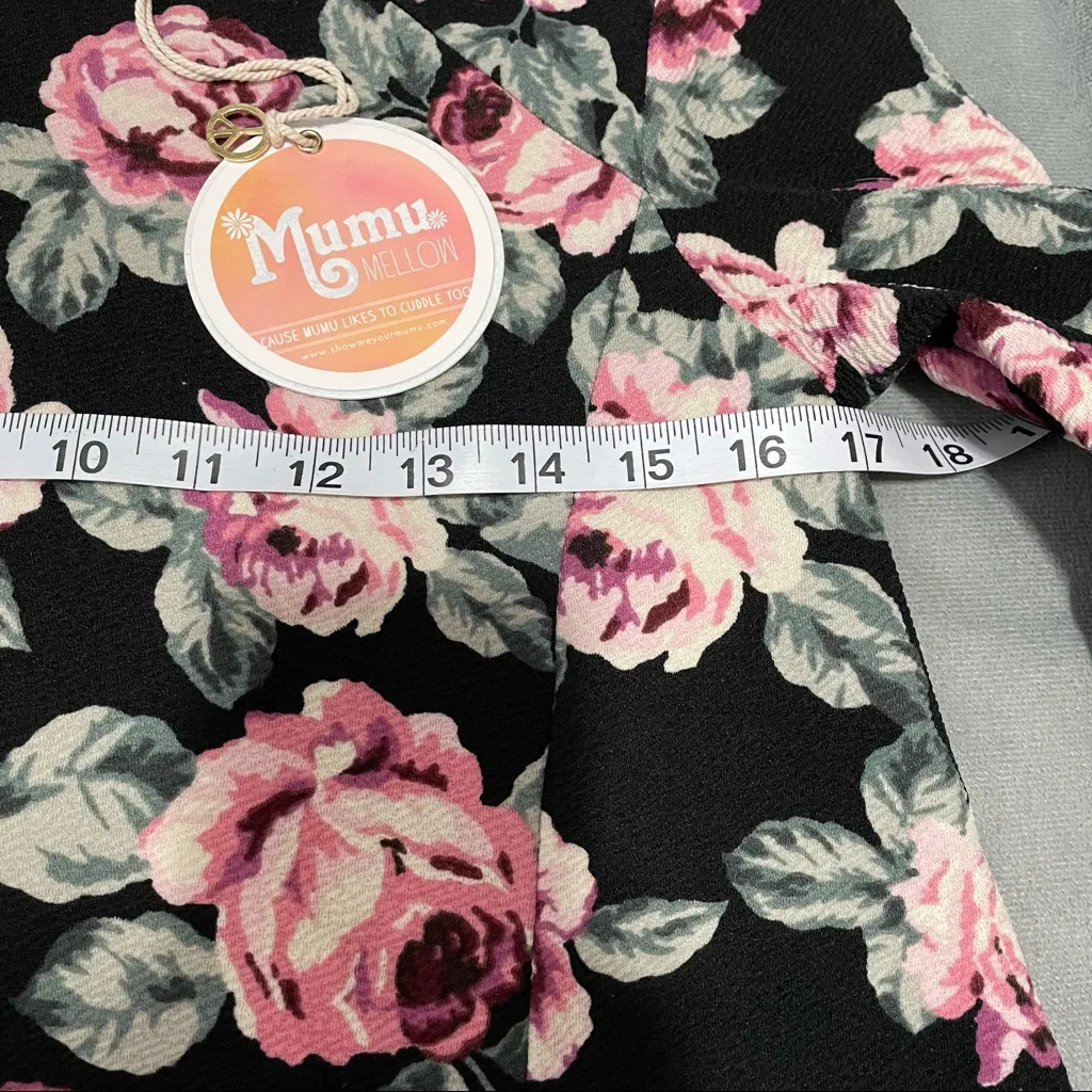 Show Me Your Mumu Harrison Babydoll Black Floral Dress NWT Size S - Image 2