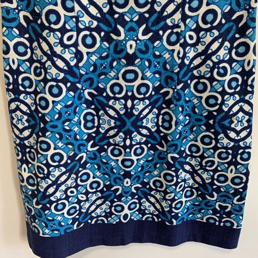 Just...Taylor Dress Blue‎ Print Blue Size 6 - Image 7