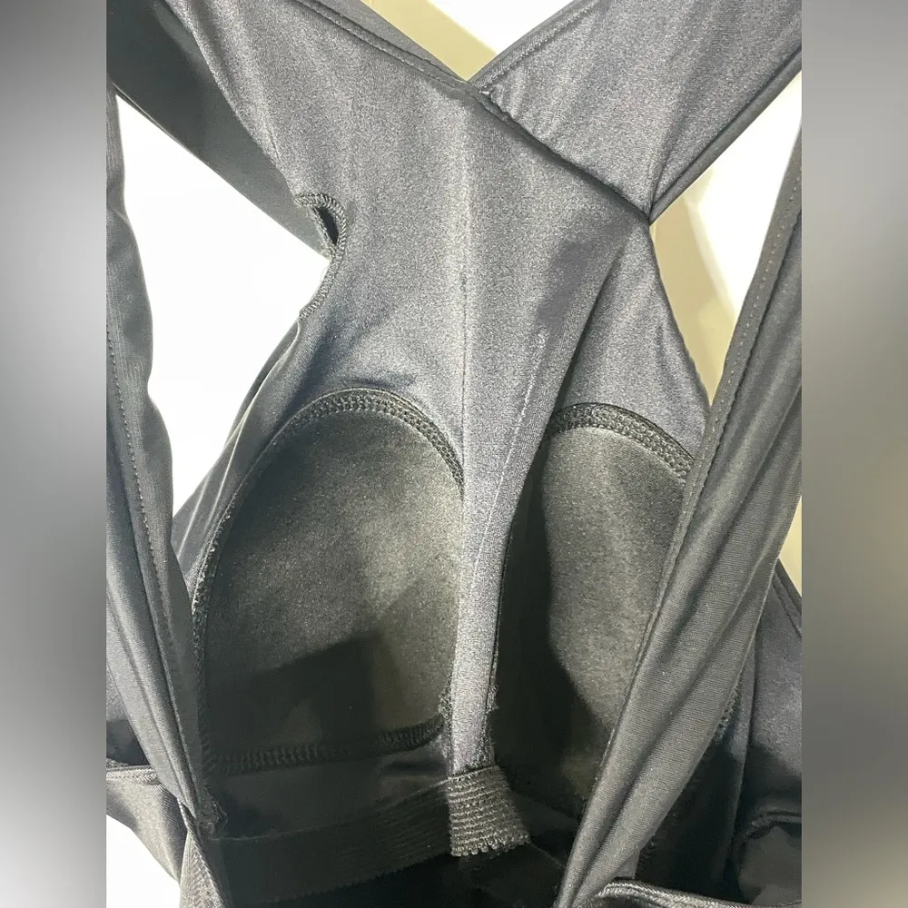 MIRACLESUIT Novel Ideas Crisscross High Neck One-Piece Swimsuit Sz 12 822 - Image 8