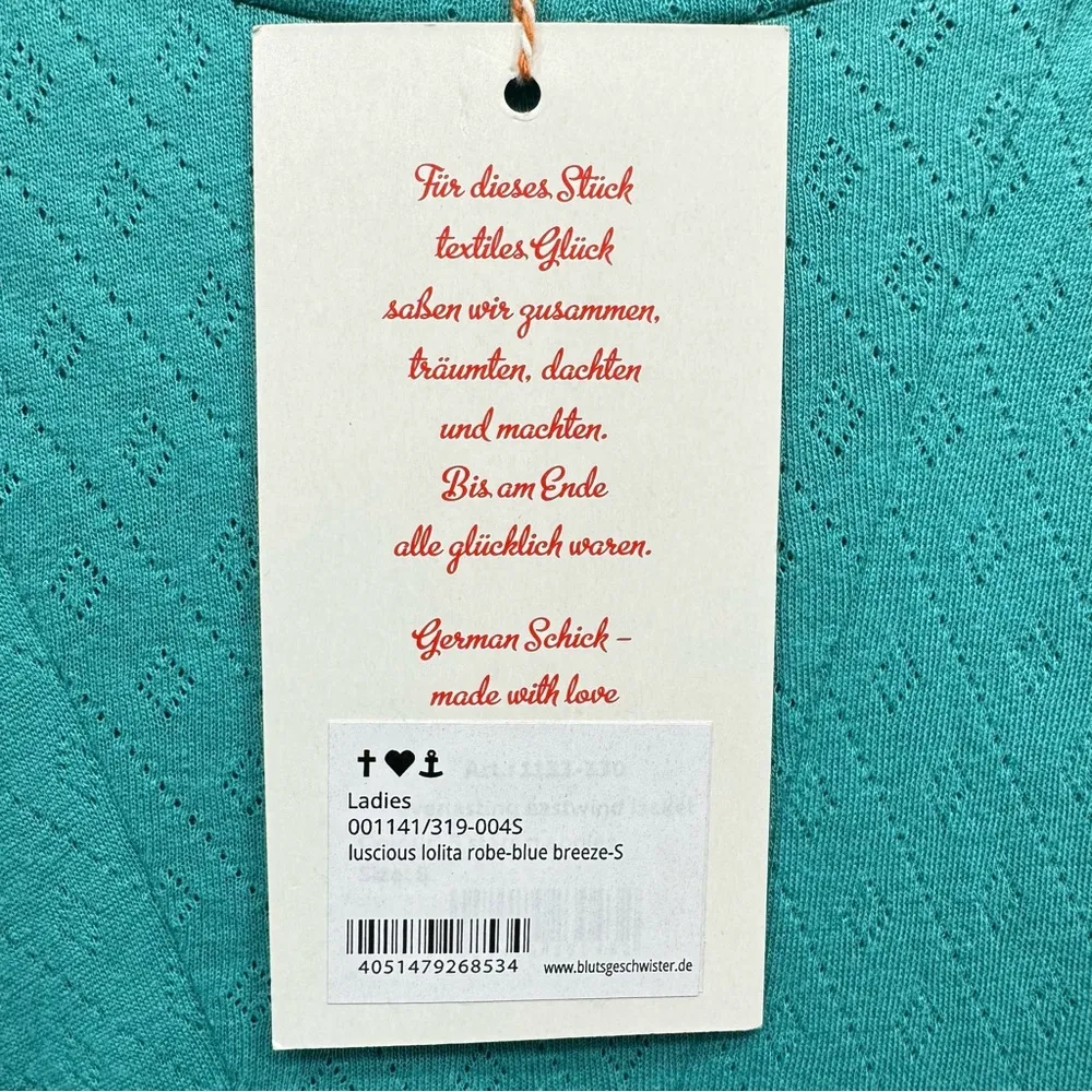 Blutsgeschwister Teal Textured Jersey Knit Ruched Waist & Shoulders Midi Dress - Image 13