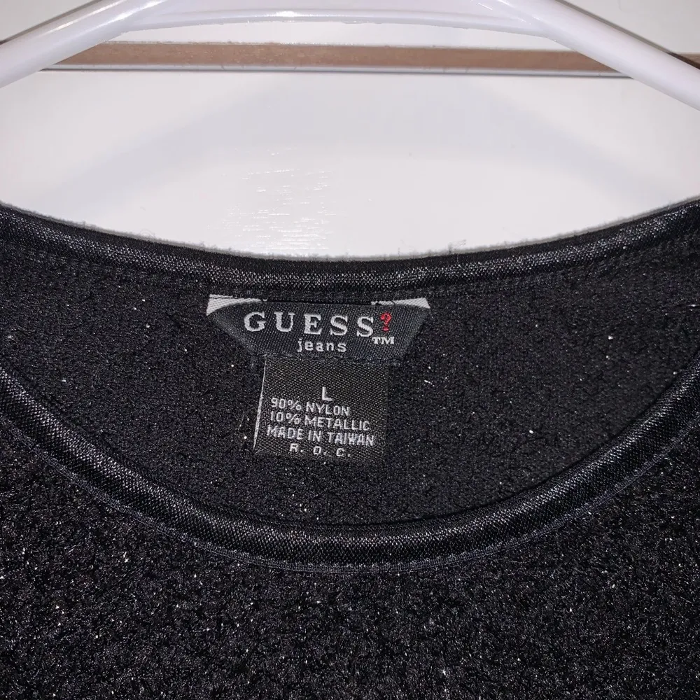 GUESS black sparkly tank top - Image 3