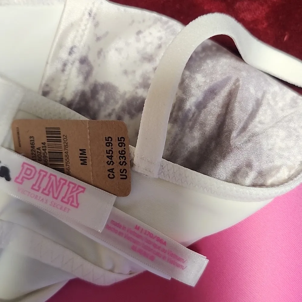 NWT PINK Bralettes & Bra Tops Satin Lightly Lined Corset Top Size M Size M - Image 4