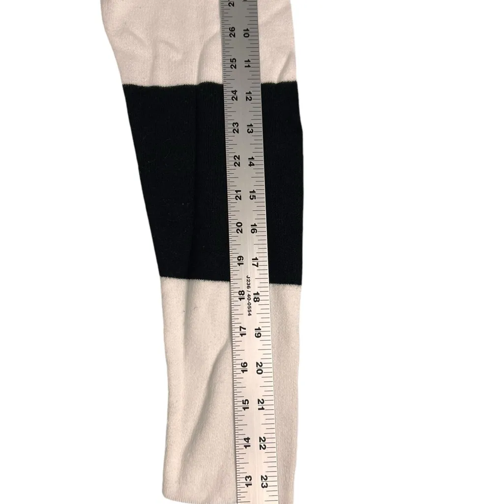 Liz Claiborne Lizsport Pullover Sweater Women's Size Large Knit Black White - Image 6