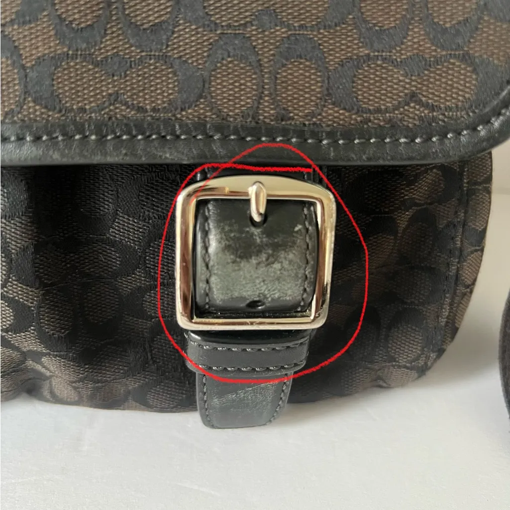 Coach  Dark Brown and Black Messenger Bag - Image 7