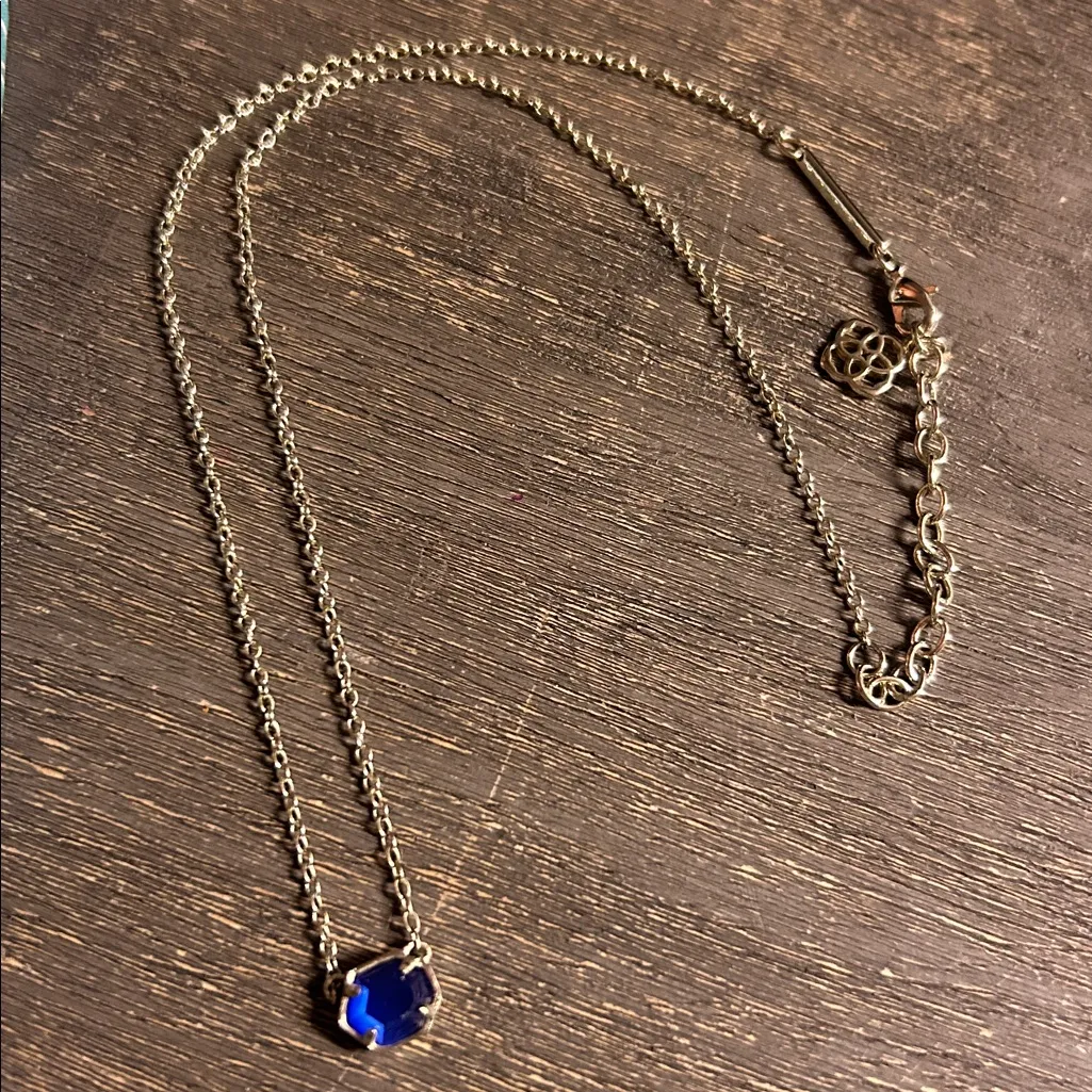 Kendra Scott Cailin Cobalt Blue Pendant Necklace - Image 4