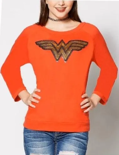 DC Wonder Woman Sequin Red Shirt - Image 2