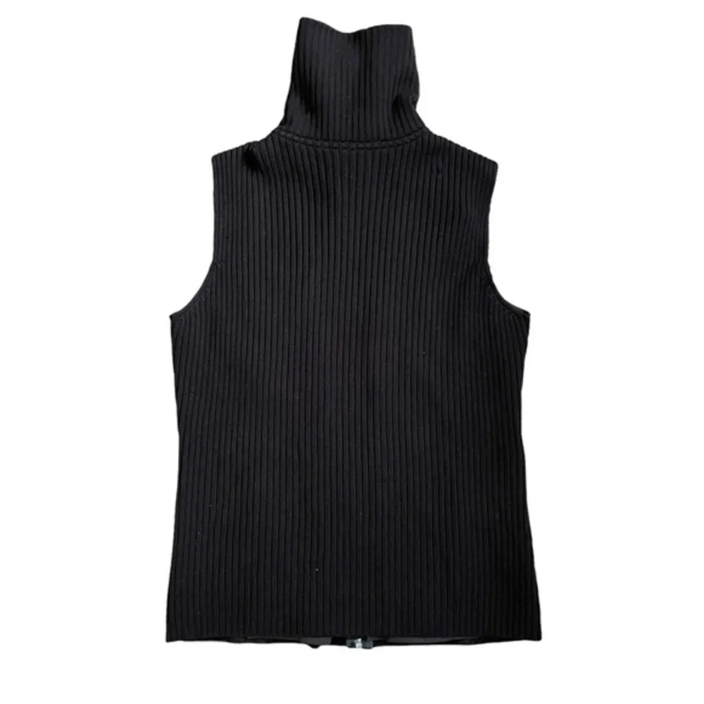 Vtg Saks Fifth Avenue Real Clothes Brown Suede Leather Merino Wool Sweater Vest - Image 8