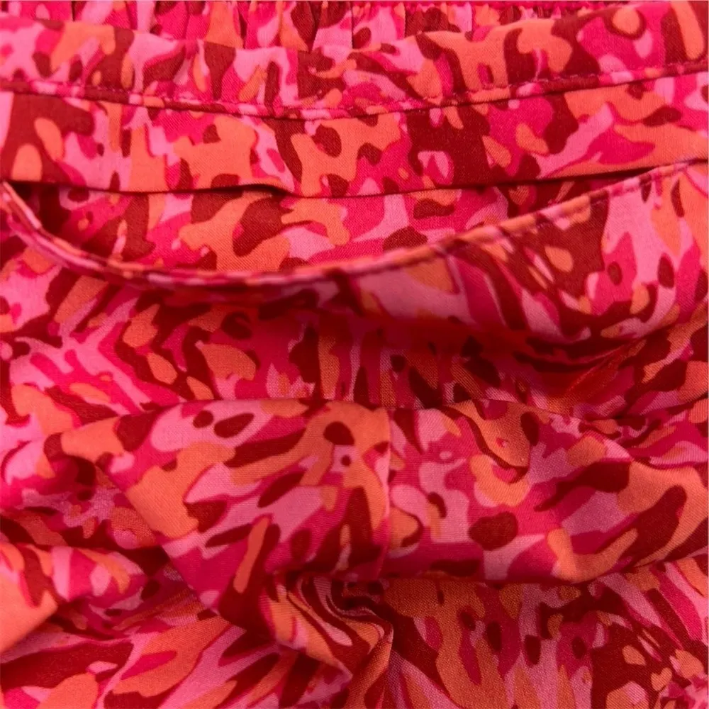 Z by Zella Aerodynamic Women's Active Shorts Medium Coral Print Gym Running - Image 5