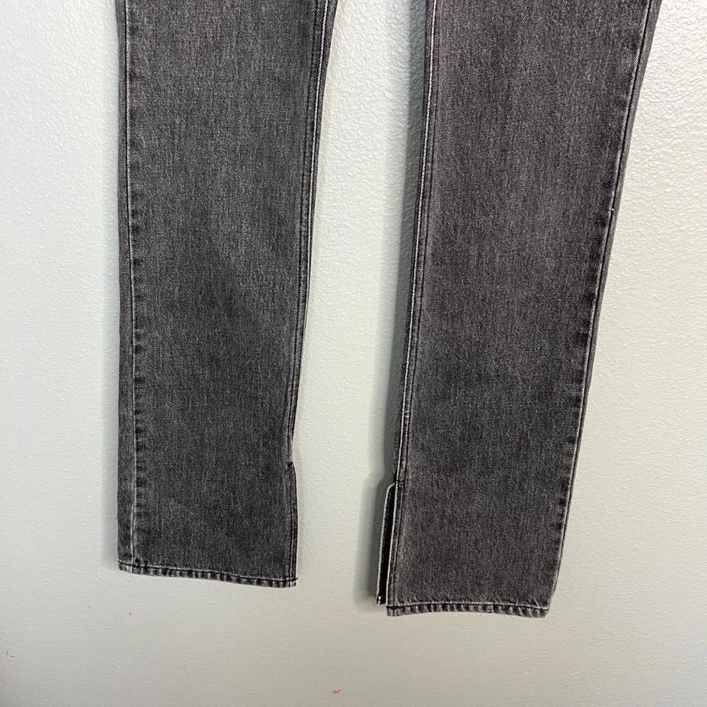 NWOT Joie High Rise‎ Split Hem Flare Leg Jeans Gray 27 Waist Long 35" Inseam - Image 4