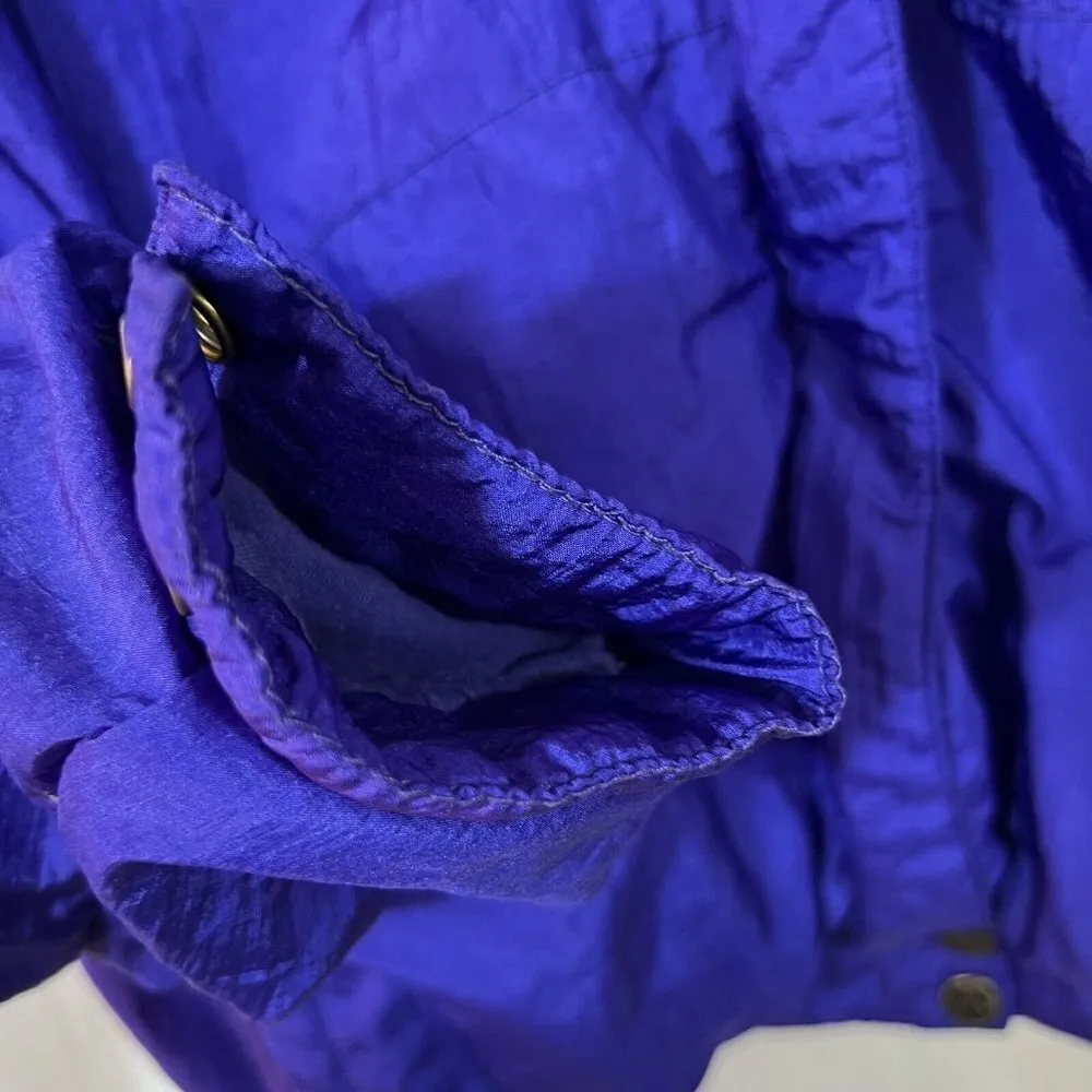 Vintage 80s Track Suit Womens Small Medium Blue Jacket Ruched Pants Puffy Size undefined - Image 12