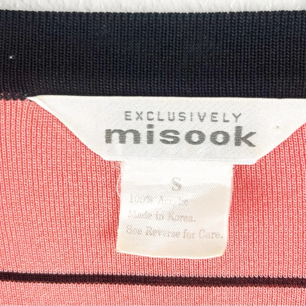 MISOOK Exclusively Striped Long Sleeves Open Cardigan, Size Small - Image 3