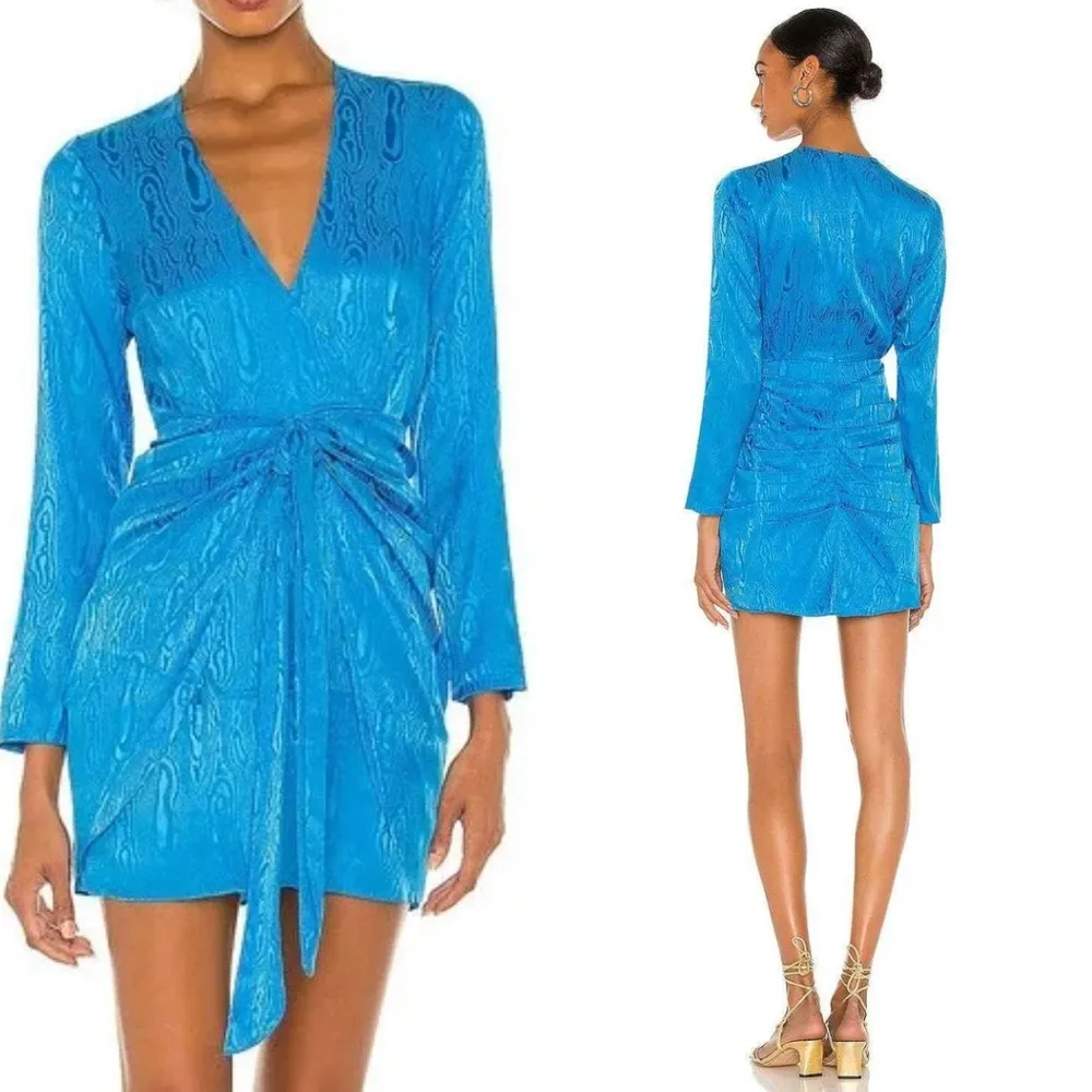 Ronny Kobo Marissa Mini Dress in Mediterranean Blue Size M - Image 2