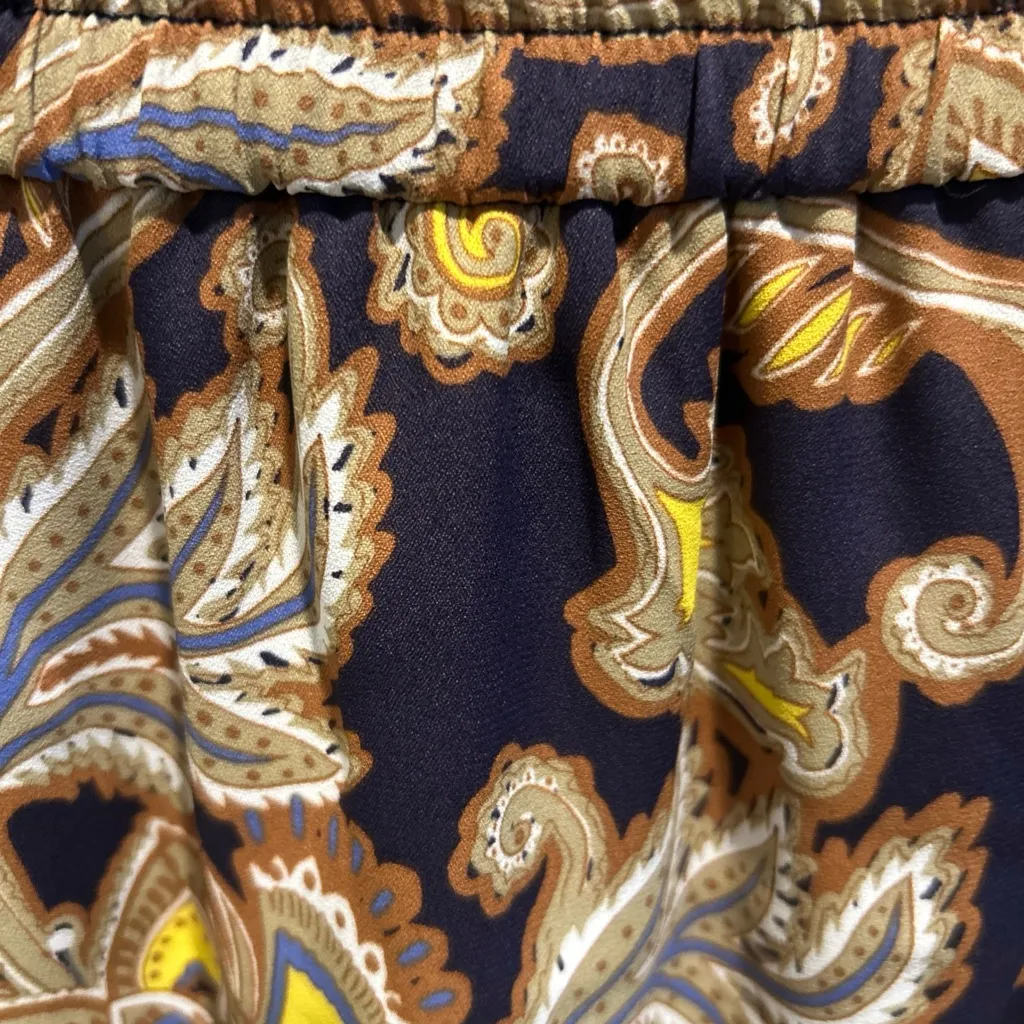 LOFT Polyester Pull on Multi Color Short Skirt Sz small - Image 2