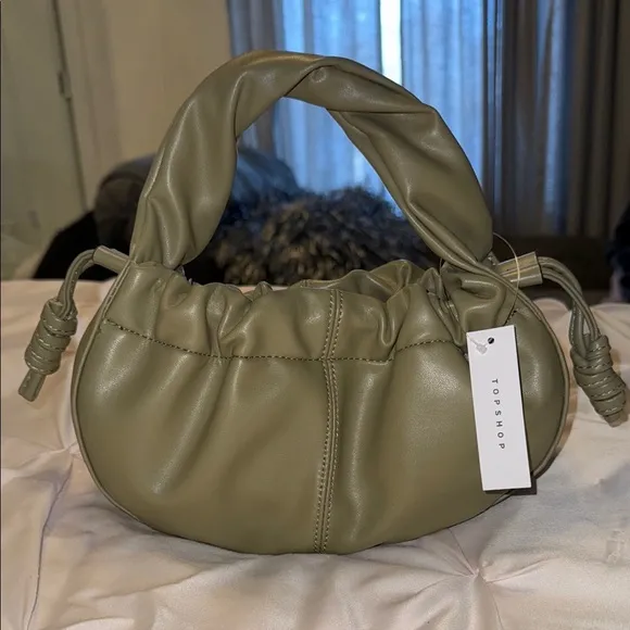 Topshop Olive Green Women's Bag - Image 2