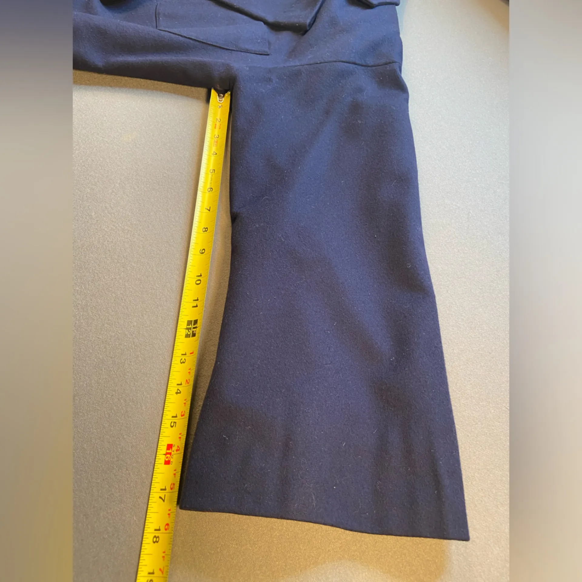 Vintage Perry Ellis, Cropped Wool Double Breasted Jacket, Size‎ 10 - Image 7