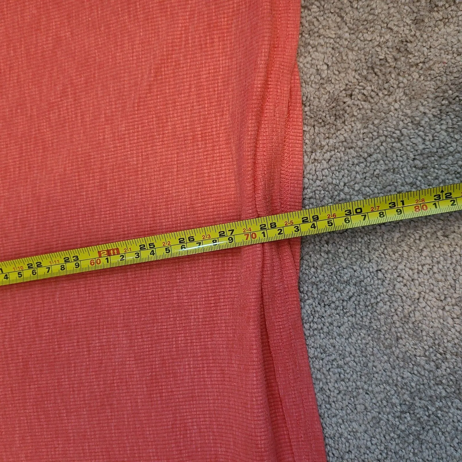 Free People Beach XS La Nite Ribbed Tank Dress Coverup Coral Orange Women's - Image 11