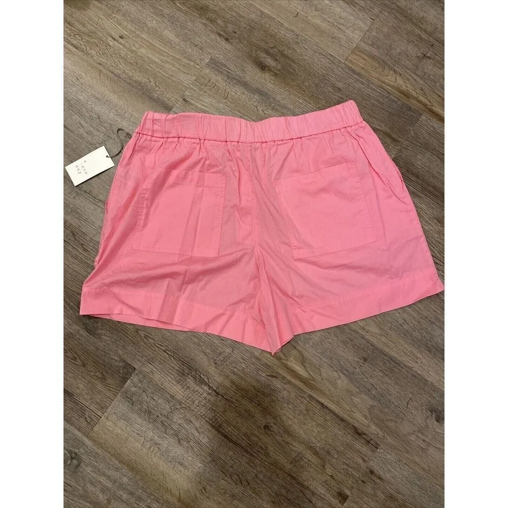 A New Day Women's  Pink High Rise Poplin Utility Shorts Size S - Image 2