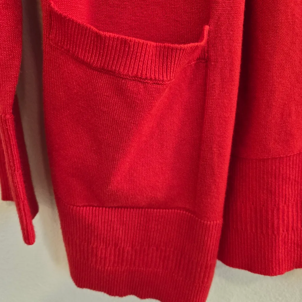 Time And Tru Red Cardigan size small - Image 4