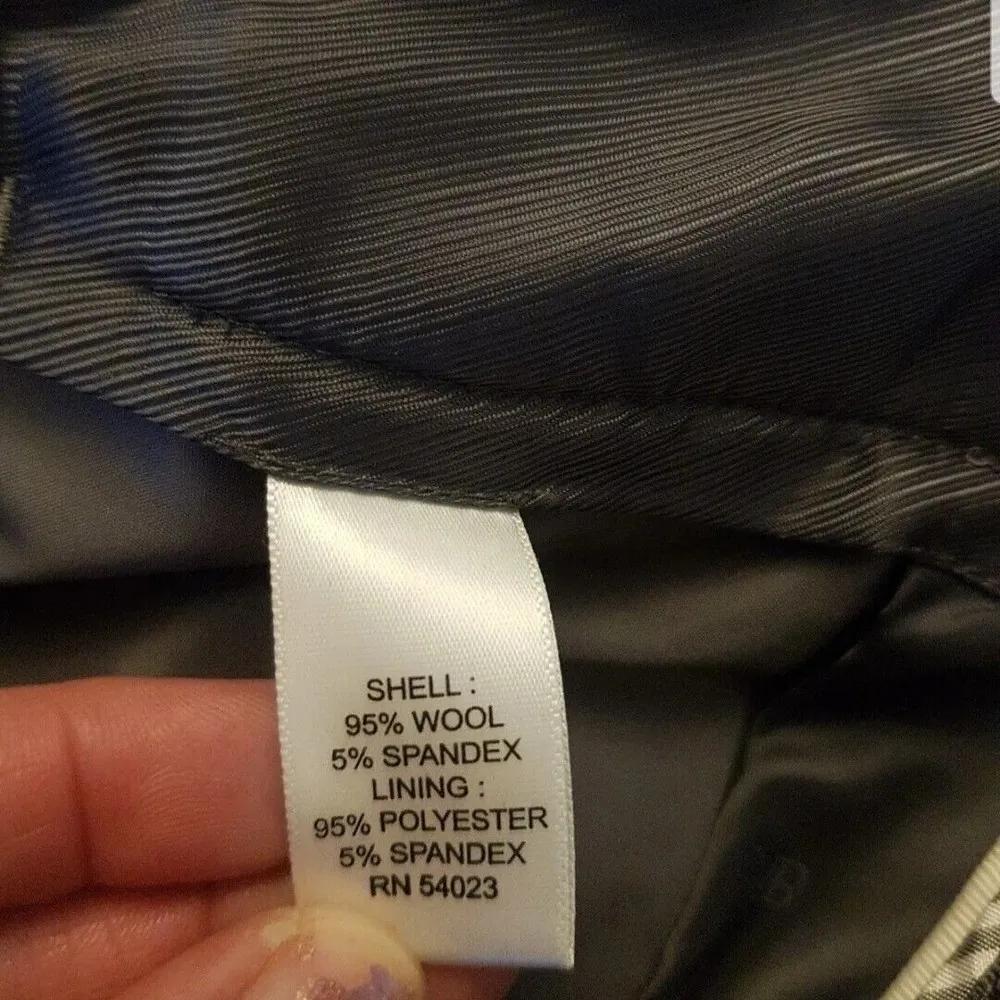 Banana Republic Womens Pants Size 0 S Martin Fit Wool Blend Trouser Mid Rise - Image 6