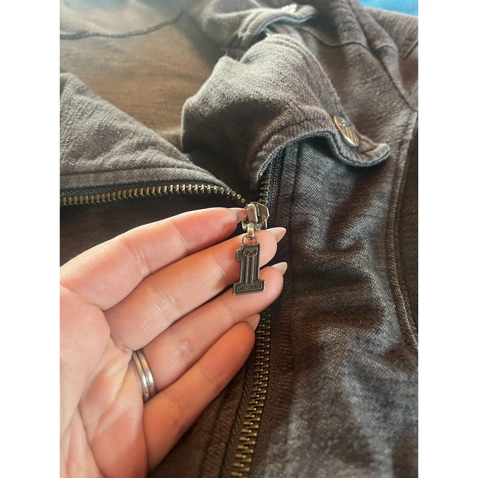 Harley Davidson Ladies Lightweight Jacket Size Small - Image 8