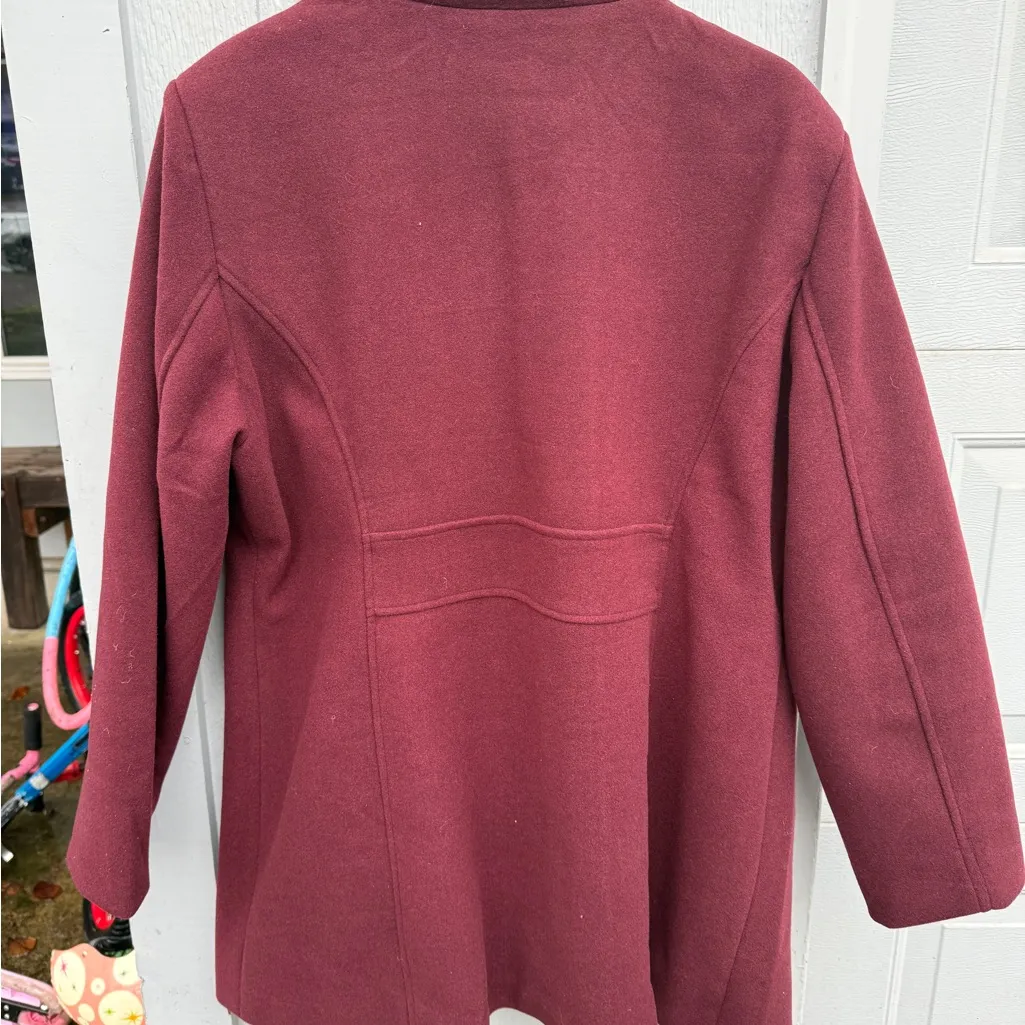 Vince Camuto Deep Red(wine) Trench Coat size XXL - Image 3