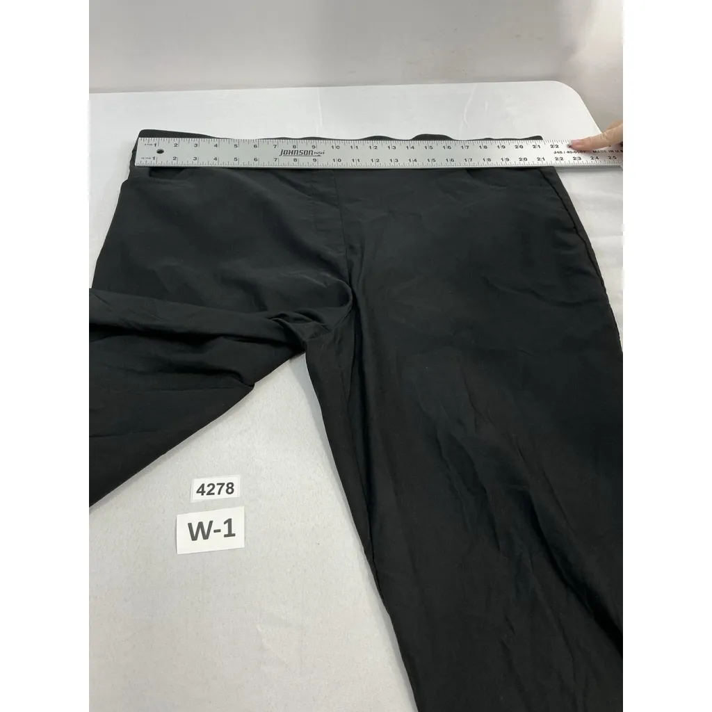 Womans Alfred Dunner Woman Casual Pants 22 W Black Pull On Stretch Pockets Size 22W - Image 4