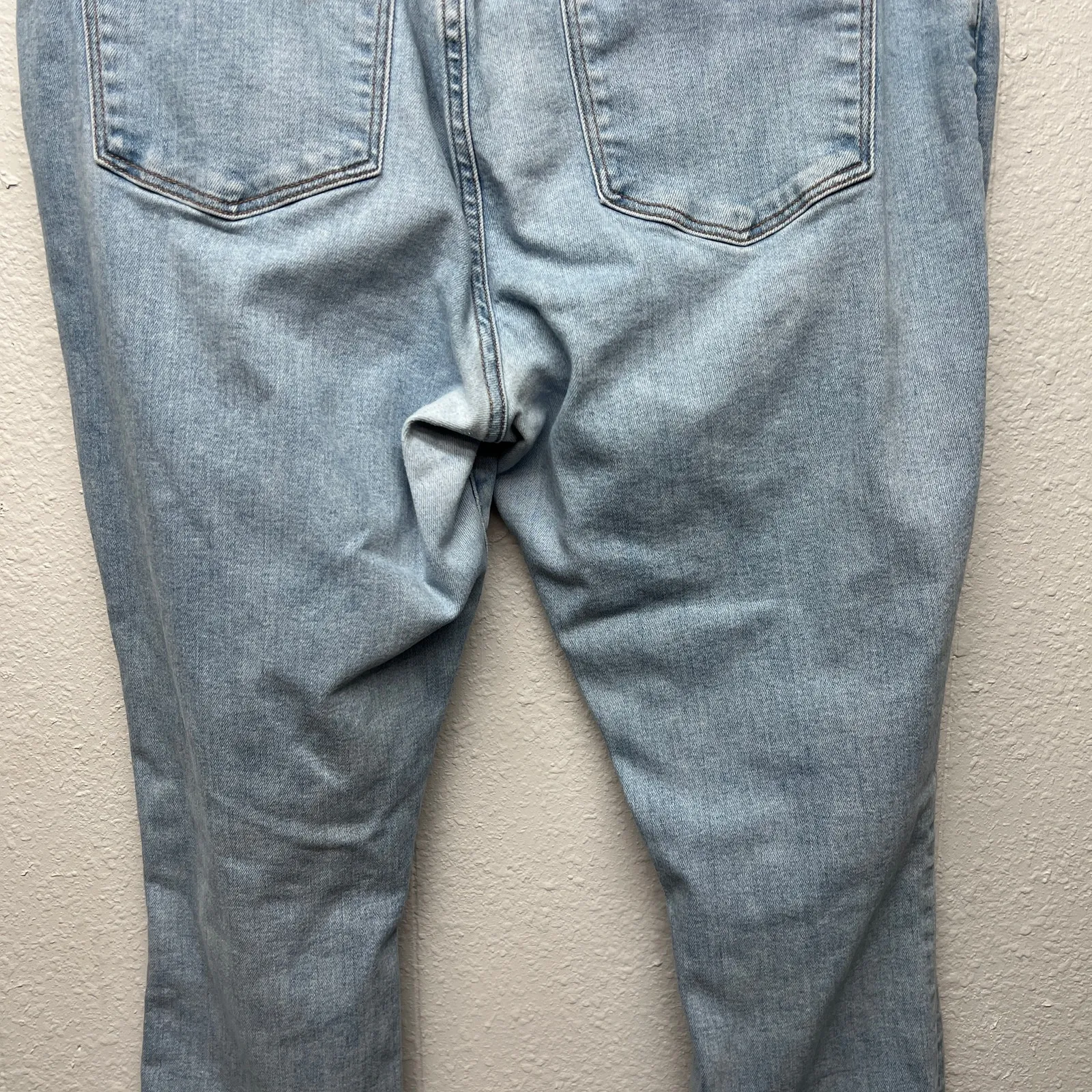 Abercrombie & Fitch The Supper Skinny Ankle High Rise Distressed Womens Jeans 34 - Image 8