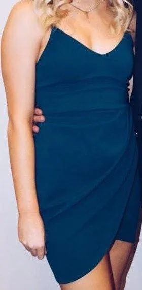 Lulus Teal Blue Bodycon Dress - Image 2