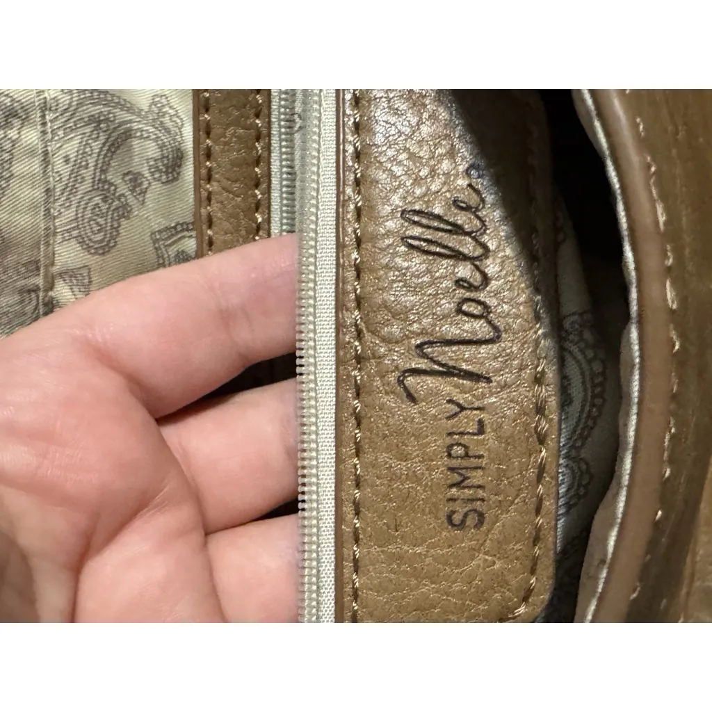 Simply Noelle Shoulder Bag Crossbody Purse Boho Faux Leather Handle Strap 11x10 - Image 6