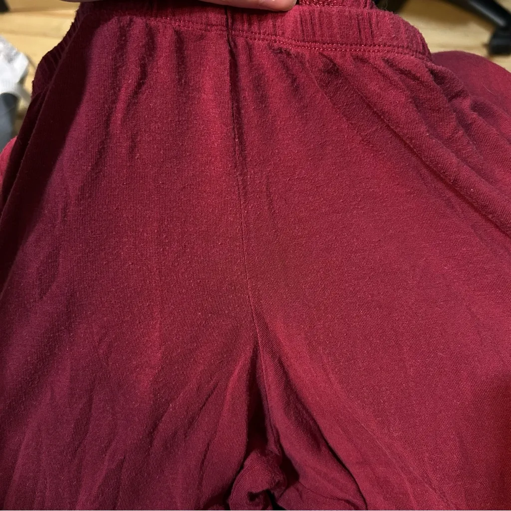 Eberjey Gisele Tencel Modal Long Sleeve Pajama Set in Bordeaux/Ivory Medium - Image 13