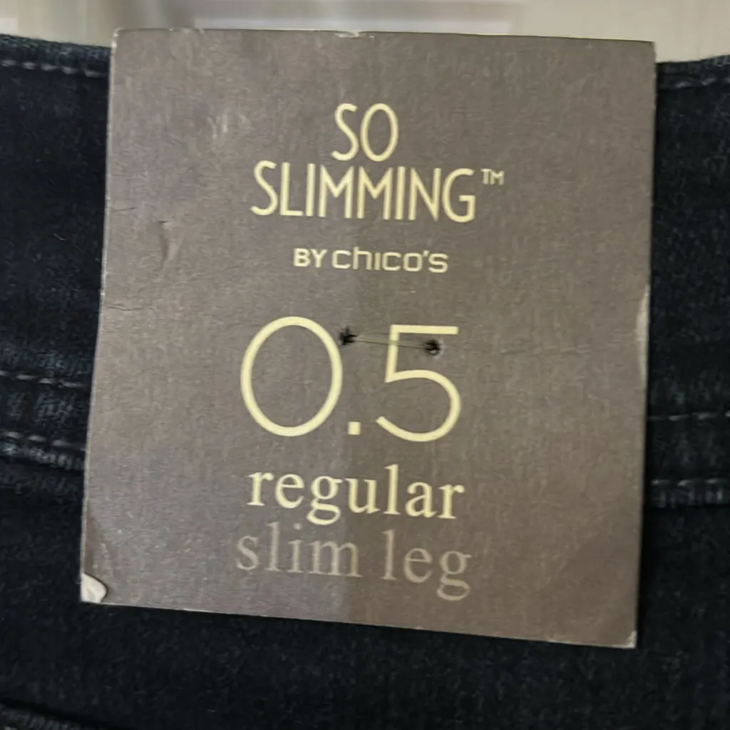 Chico's So Slimming Blue Denim Jean 0.5R NEW Classic Preppy Costal Cowgirl Boho - Image 11