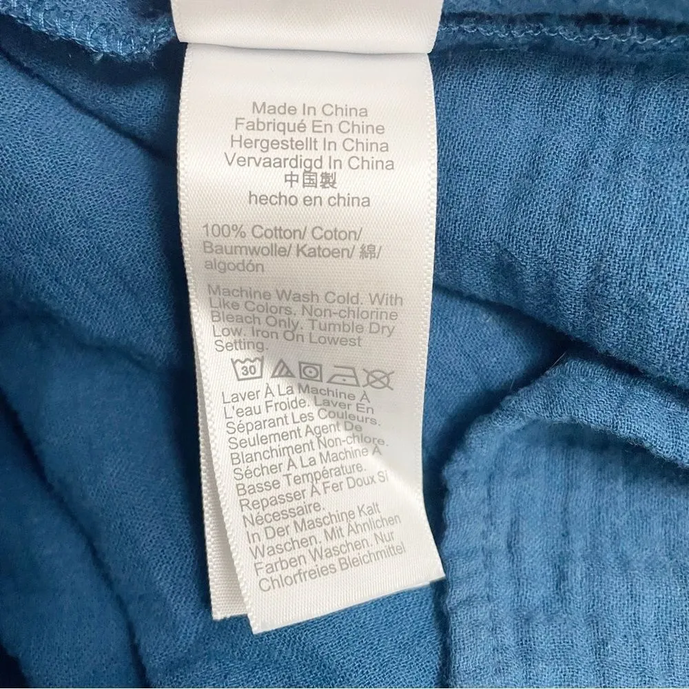 NWT J. Crew Ruffle Strap Gauze Tiered Maxi Dress Teal Blue Size XXL NEW Relaxed - Image 12