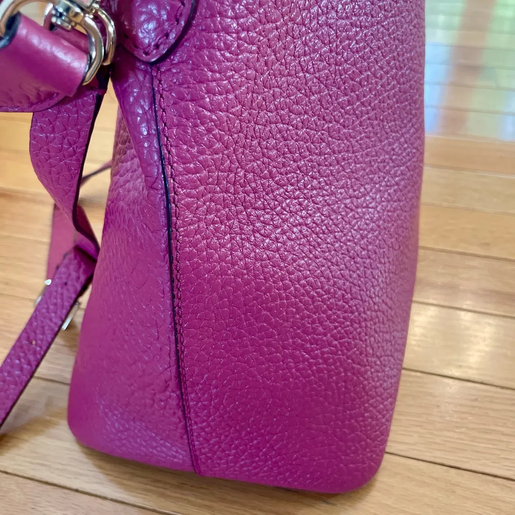 Kate Spade Raspberry Leather Shoulder Bag - Image 6