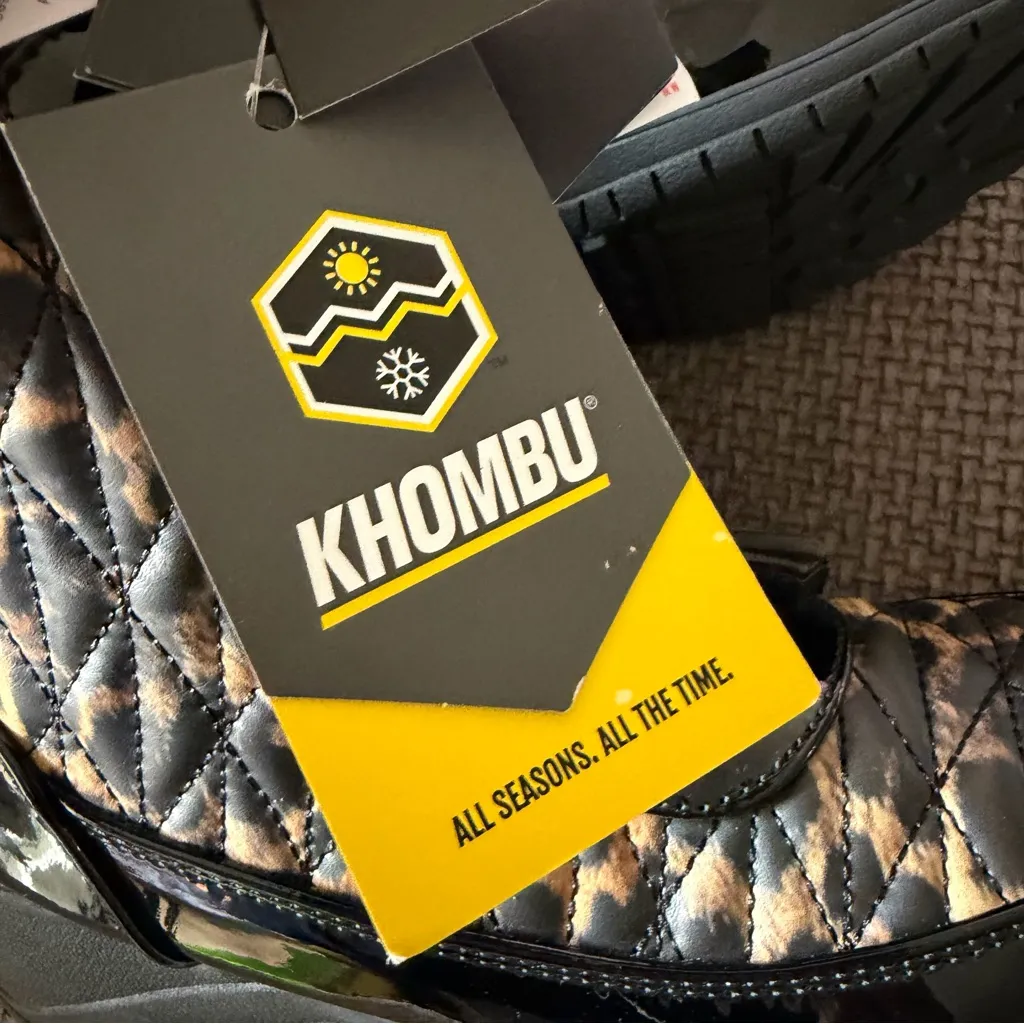 Khombu Molly Waterproof Leopard Print Snow Boots Wide 5W Thermolite Winter Boot - Image 6