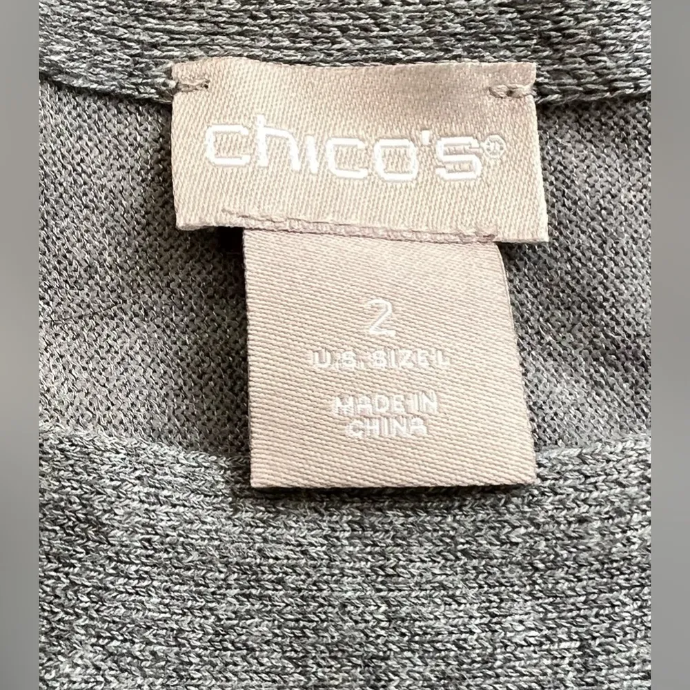  | ladies scoop neck sweater. Size: Chicos 2/L - Image 2
