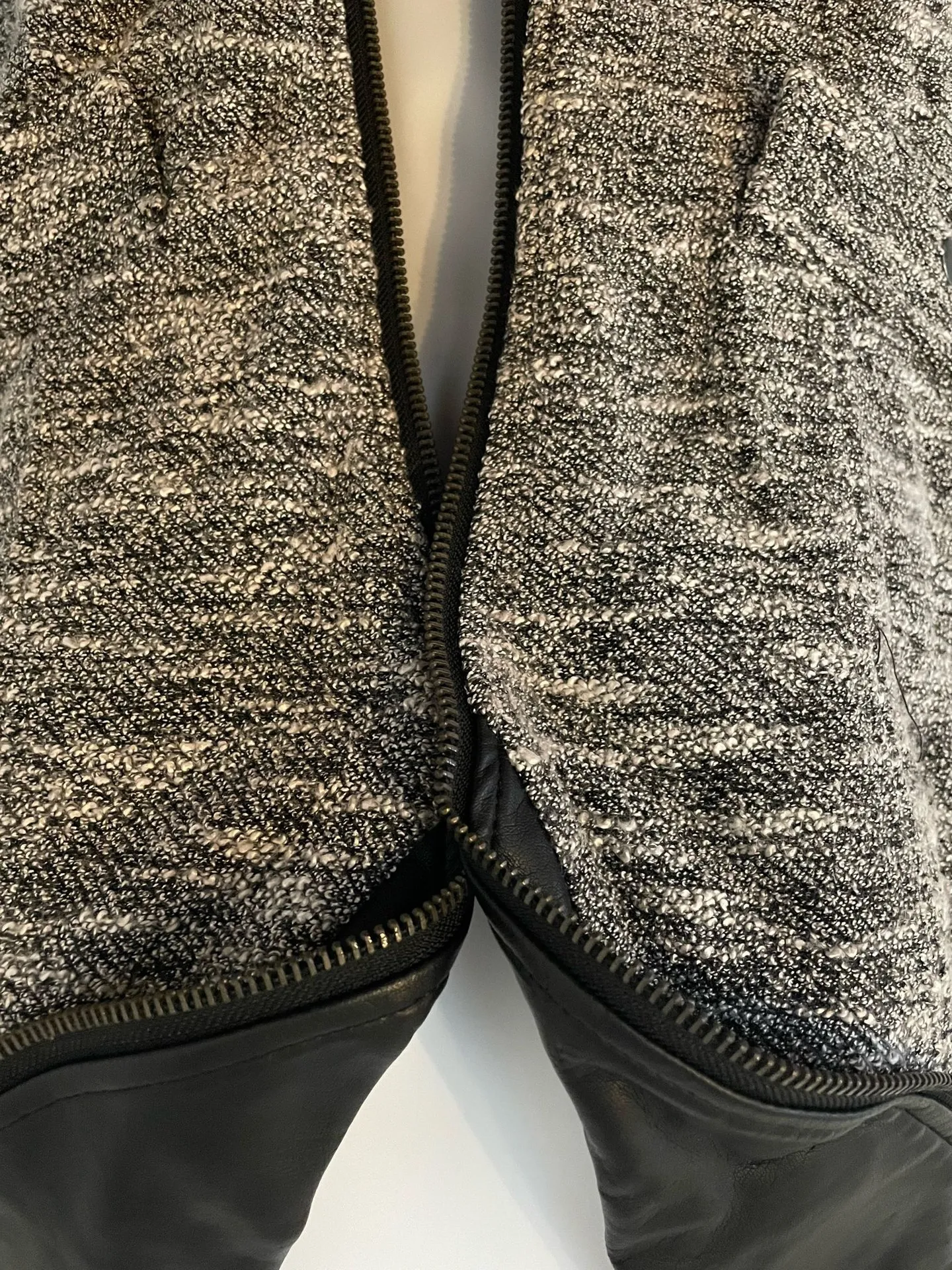 Women’s Mossimo Tweed Faux Leather Vest Size XS - Image 3