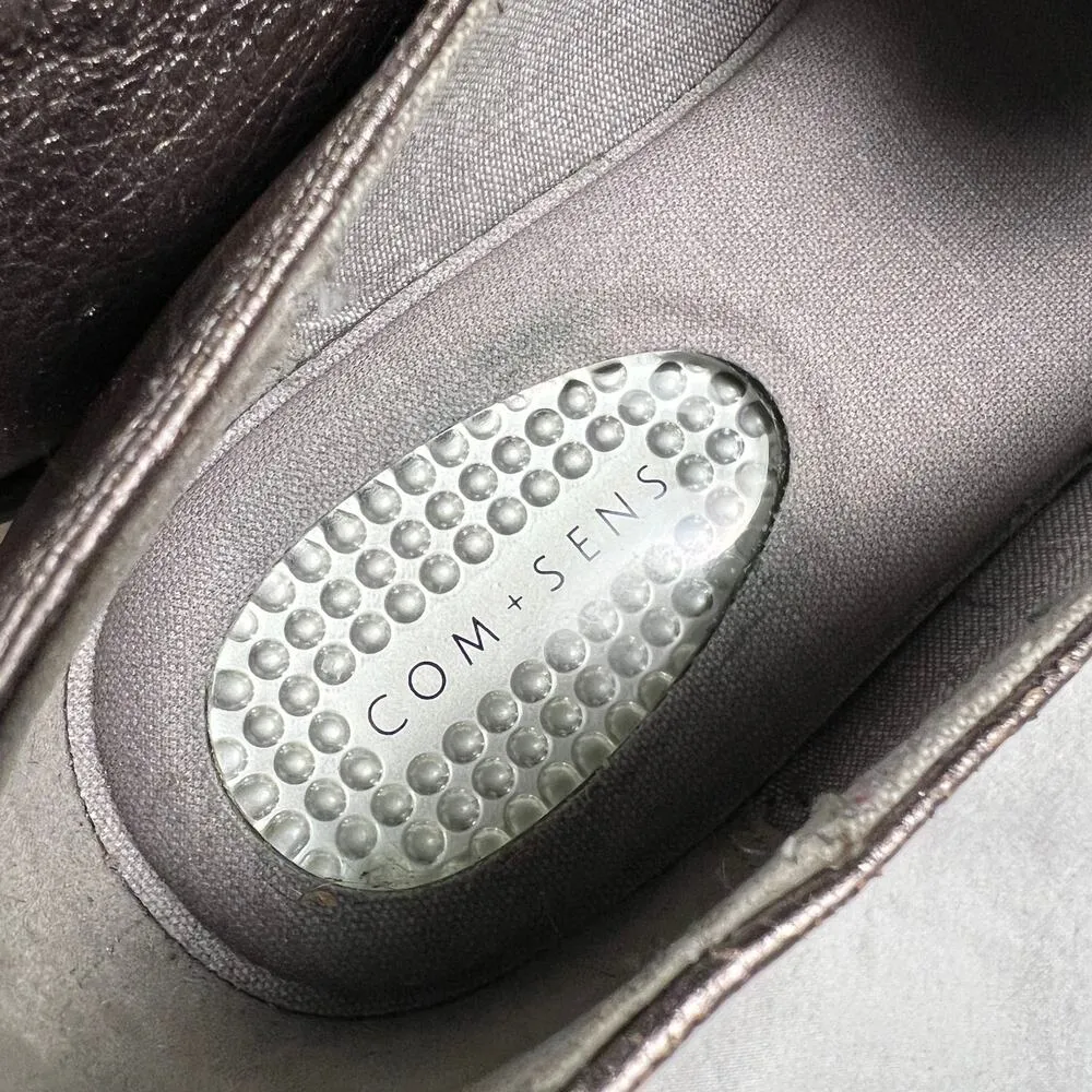 Com + Sens Metallic Wedge Slip On Loafer Comfort Shoes Gel Insole Size 9.5 Gold - Image 8