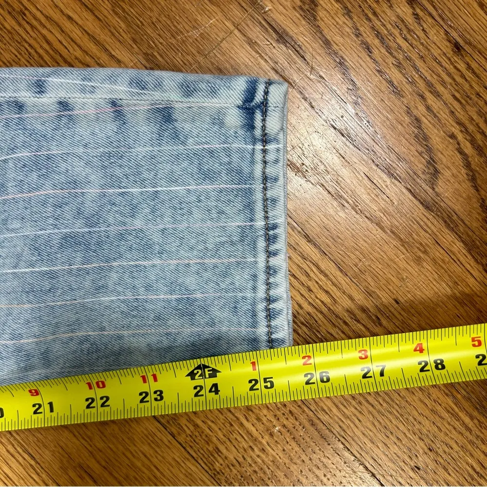 American Eagle | Pastel Striped Mom Jeans Size 2 - Image 14