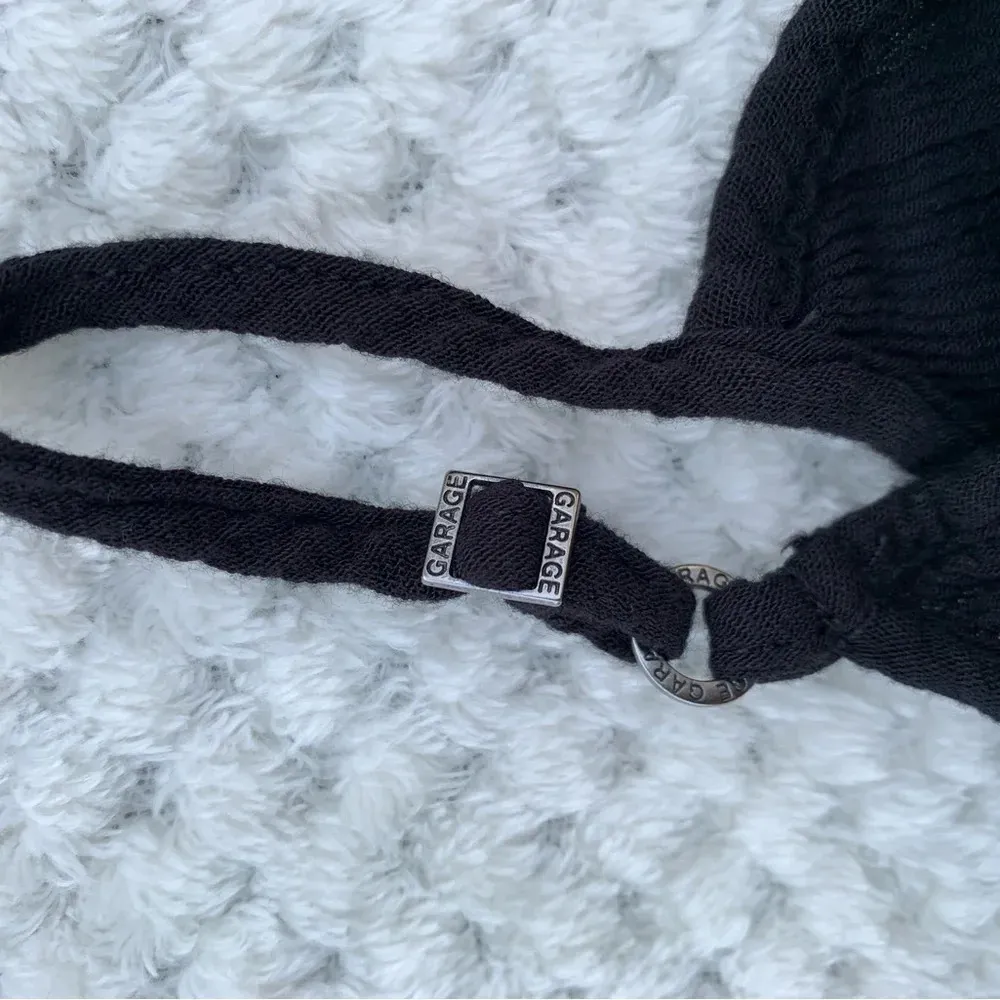 Garage black embroidered mini dress Sz XS boho festival concert country western - Image 6