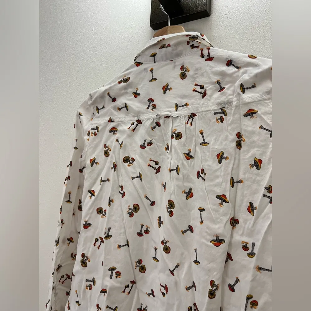 Anthropologie Maeve Mushroom Blouse Size XS/Small - Image 7