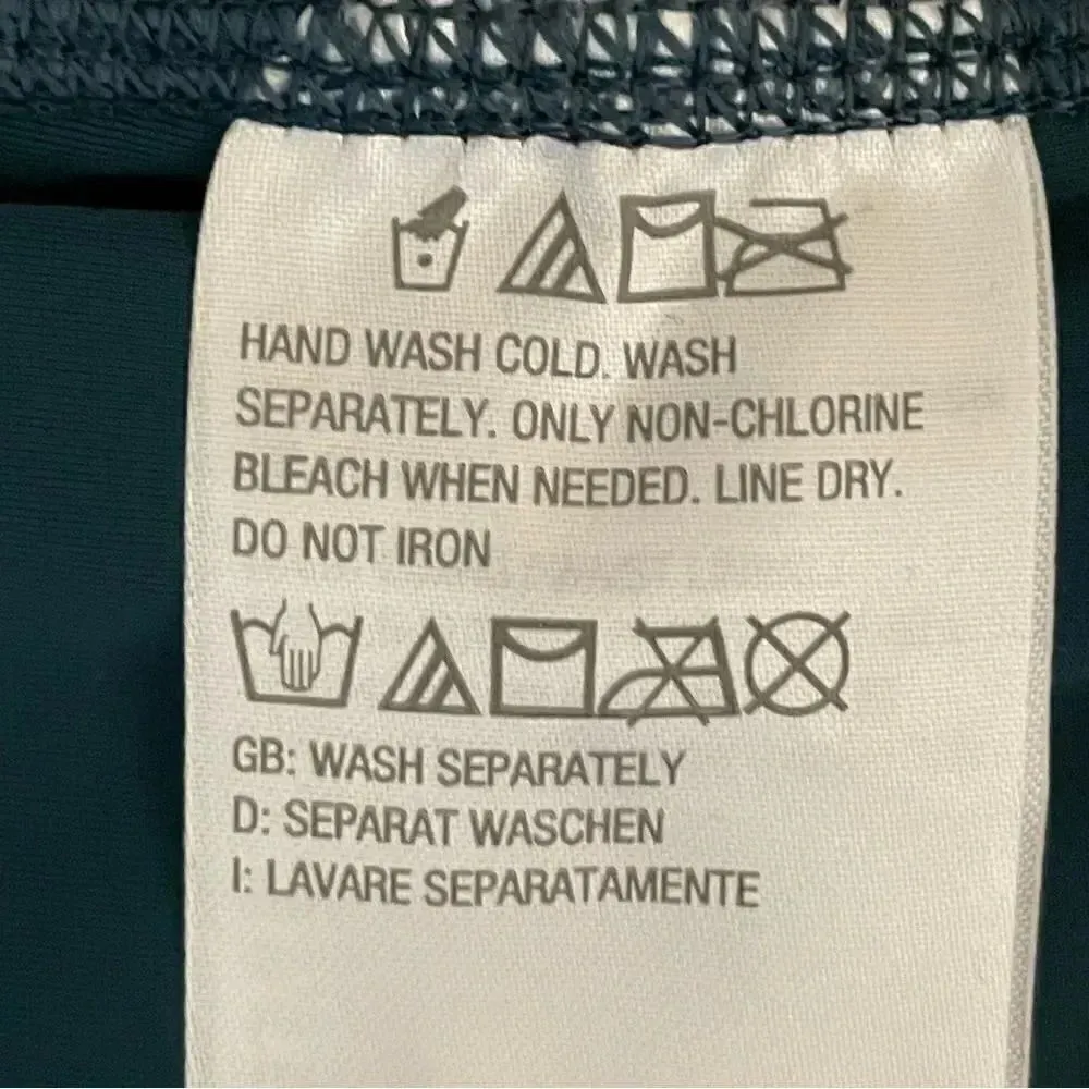 zuda Teal Bermuda Swim Skort Women SZ 4X #1259 Blue - Image 9