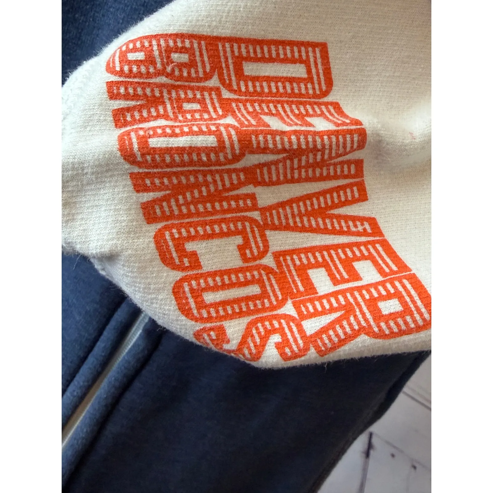 Denver Broncos Hoodie Sweatshirt Jacket Large Fan Fashion Majestic NFL Full Zip - Image 12