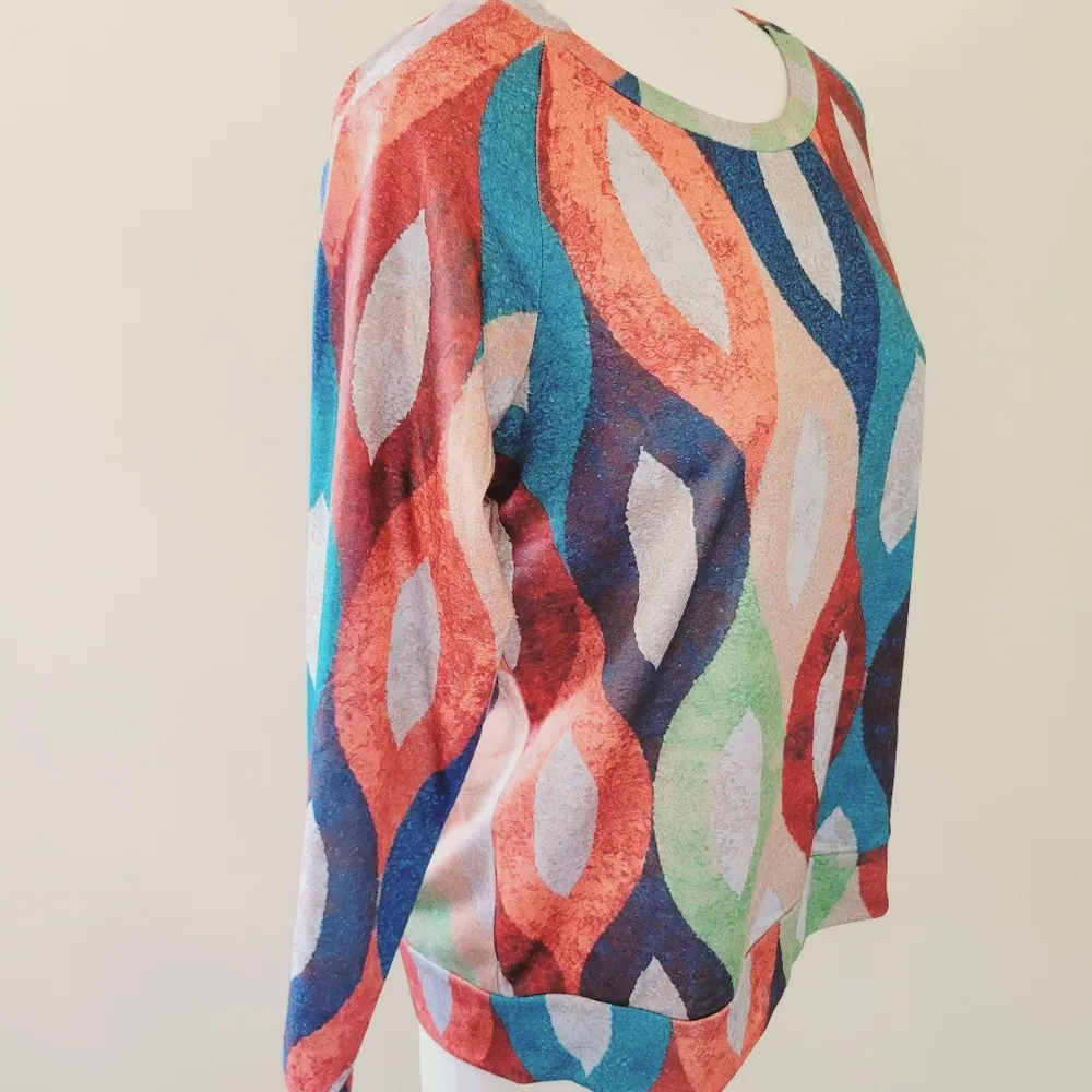 Exclusive chain link colorful sweatshirt size large - Image 4