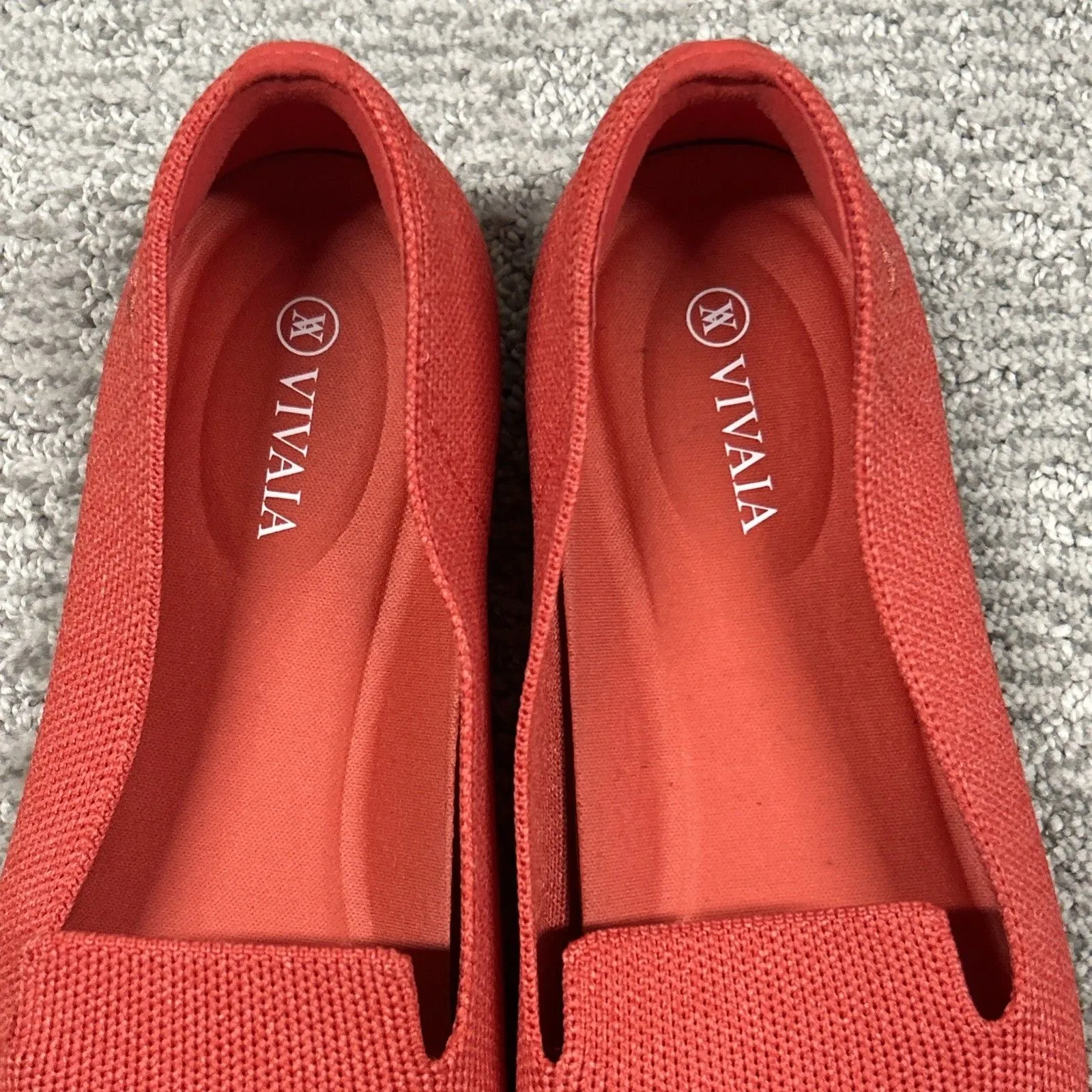 Vivaia Audrey Loafers Womens 7.5 Knit Red Dachshund Round Toe EU 38.5 New - Image 3